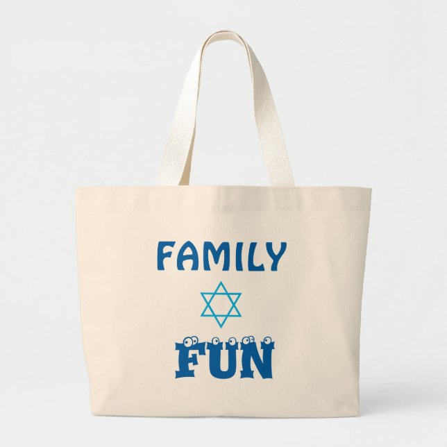 FAMILIEN-SPASS JUMBO STOFFBEUTEL (Vorne)