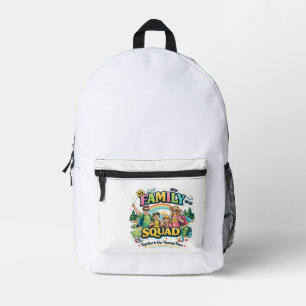 Familien-Squad – passendes Familienteam-Design Bedruckter Rucksack