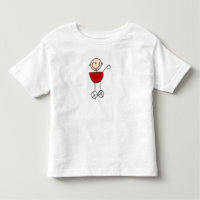 Familien-Strichmännchen-Baby-Shirt