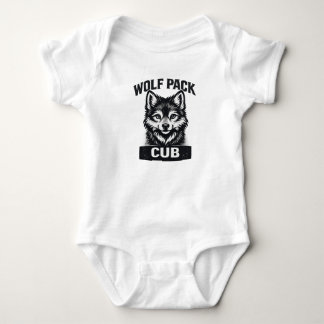 Familien-T-Shirt für Welpen im Wolf-Rudel Einteile Baby Strampler