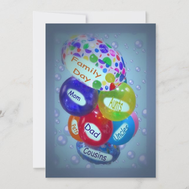 Familien-Tageseinladung Einladung (Vorderseite)