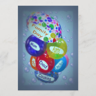 Familien-Tageseinladung Einladung