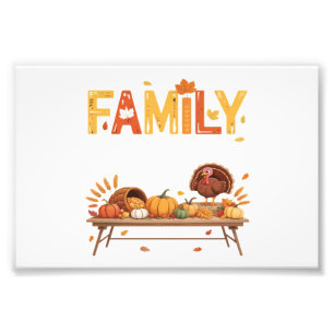 Familien Thanksgiving 2025 Dankbar Für Mein Stamm  Fotodruck