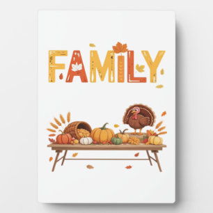 Familien Thanksgiving 2025 Dankbar Für Mein Stamm Fotoplatte