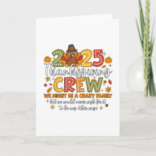 Familien Thanksgiving 2025 Thanksgiving Crew Truth Karte