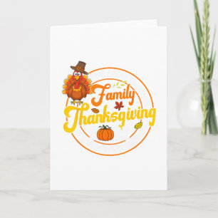 Familien Thanksgiving 2025 Zeit Zusammen Verbracht Karte
