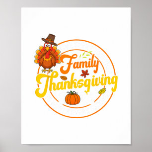 Familien Thanksgiving 2025 Zeit Zusammen Verbracht Poster