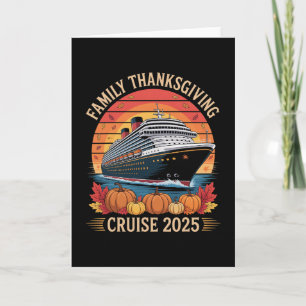 Familien Thanksgiving Kreuzfahrt 2025 passende Fer Karte