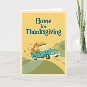 Familien Thanksgiving Zu Hause Thanksgiving Reise Karte