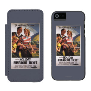Familien-Trio auf Feiertagrunabout-Sparungen Incipio Watson™ iPhone 5 Geldbörsen Hülle
