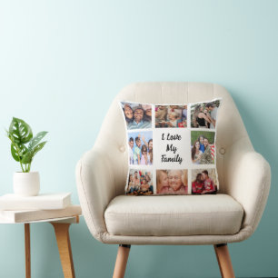 Familien- und Freunde-Collage-Foto Kissen