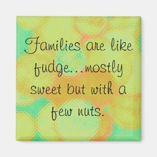 Familien und Fudge Magnet