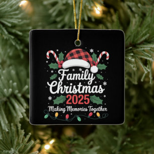 Familien-Weihnachten 2025 Crew-Gruppe passende Fam Keramikornament
