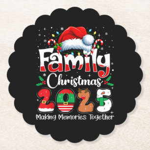Familien-Weihnachten 2025 passendes Outfit Squad S Untersetzer