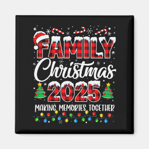 Familien-Weihnachten 2025 passendes Squad Santa Ro Magnet