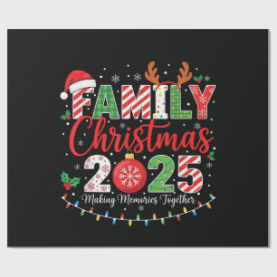 Familien-Weihnachten 2025 Pyjama-Outfit passend Geschenkpapier