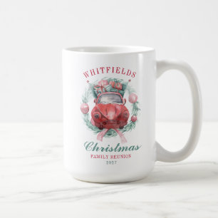 Familien-Weihnachts-Botanik-Kranz passend zum Feie Kaffeetasse