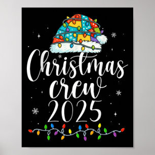 Familien-Weihnachts-Crew 2025 passende Weihnachten Poster