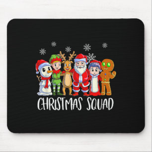 Familien-Weihnachts-Mannschaft Santa Rentier Elf Mousepad