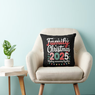 Familien-Weihnachts-Outfit 2025 passend Xmas Squad Kissen