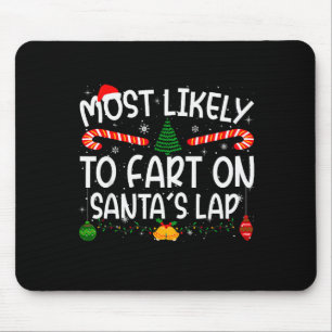 Familien-Weihnachts-Passende 'Wer furzt am wahrsch Mousepad