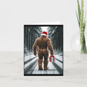Familien-Weihnachts-Pyjama Bigfoot Believe S Karte