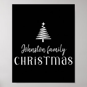 Familien-Weihnachtsbaum Uni Kinder T-Shirt Poster