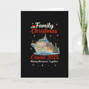 Familien-Weihnachtskreuzfahrt 2025 Frohe Kreuzfahr Karte