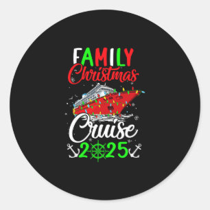 Familien-Weihnachtskreuzfahrt 2025 Gruppe Xmas Lus Runder Aufkleber