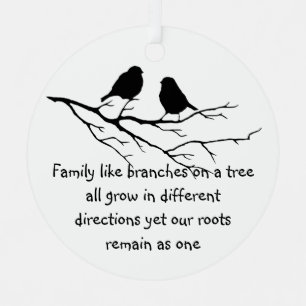 Familien wie Äste auf einem Sprichwort Ornament Aus Metall