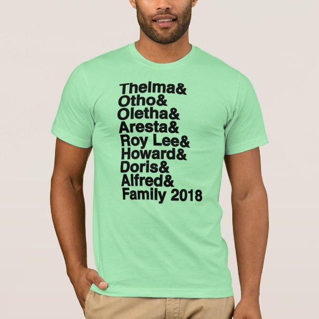 Familien-Wiedersehen 2018 T-Shirt (Vorderseite)