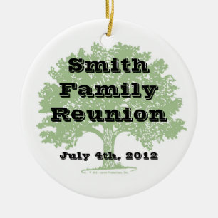 Familien-Wiedersehen-Andenken Keramik Ornament