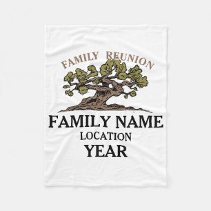 Familien-Wiedersehen-Baum-Fleece-Decke Fleecedecke