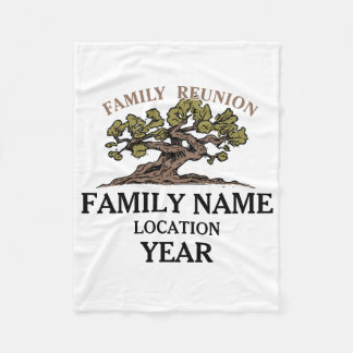 Familien-Wiedersehen-Baum-Fleece-Decke Fleecedecke