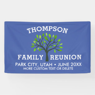Familien-Wiedersehen-Baum-Name-Standort-Datum Banner