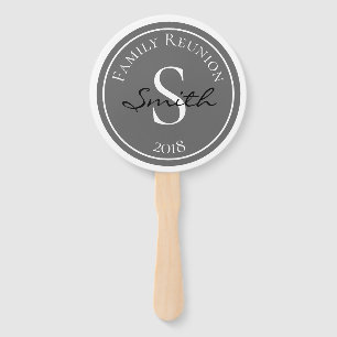 Familien-Wiedersehen-Grau-Abzeichen Fächer