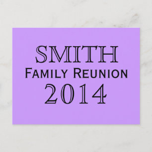 Familien-Wiedersehen-Lavendel-Hintergrund Einladungspostkarte