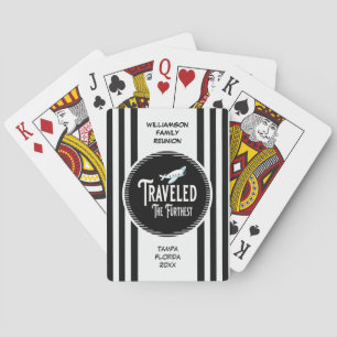 Familien-Wiedersehen-Preis reiste das weiteste Spielkarten