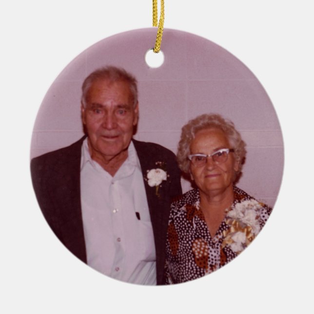 Familien-Wiedersehen-Verzierung Keramik Ornament (Vorne)