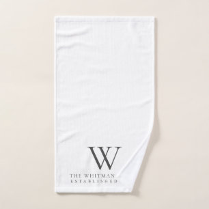 Familien-Zuhause-Monogramm Handtuch