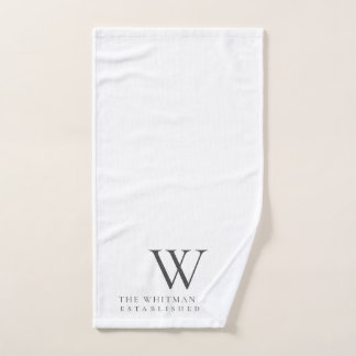 Familien-Zuhause-Monogramm Handtuch