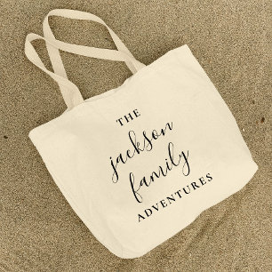 Familienabenteuer Original Modern Minimalistisch Jumbo Stoffbeutel
