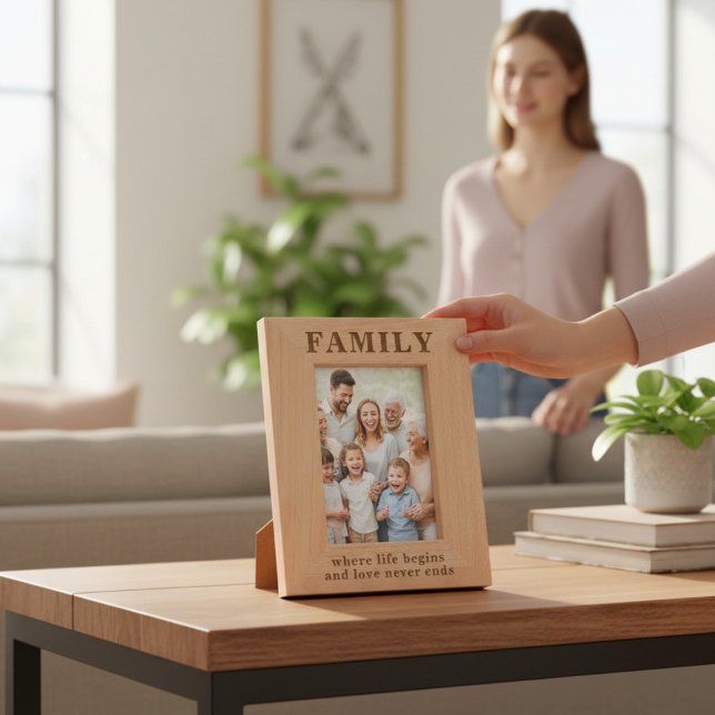 Familienangebot Einfache moderne Typografie Geätzte Rahmen (Von Creator hochgeladen)