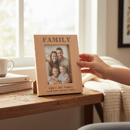 Familienangebot Einfache moderne Typografie Geätzte Rahmen