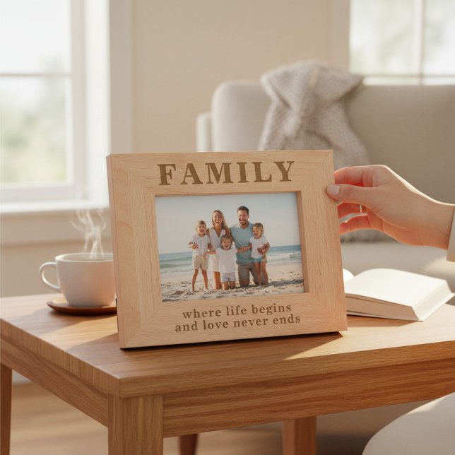 Familienangebot Einfache moderne Typografie Geätzte Rahmen (Von Creator hochgeladen)