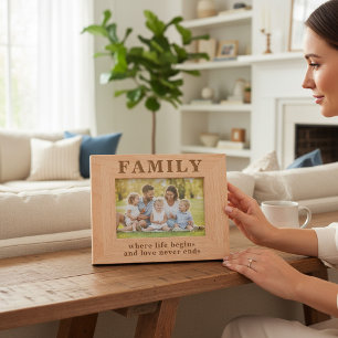 Familienangebot Einfache moderne Typografie Geätzte Rahmen