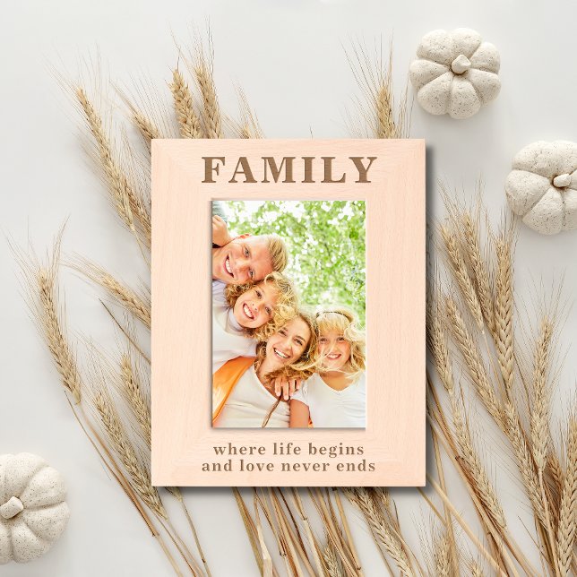 Familienangebot Einfache moderne Typografie Geätzte Rahmen (Von Creator hochgeladen)