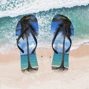Familienausflug Beach Urlaub Guadeloupe Karibik Flip Flops