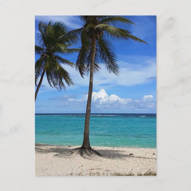 Familienausflug Beach Urlaub Guadeloupe Karibik Postkarte (Vorderseite)