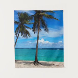 Familienausflug Beach Urlaub Guadeloupe Karibik Wandteppich